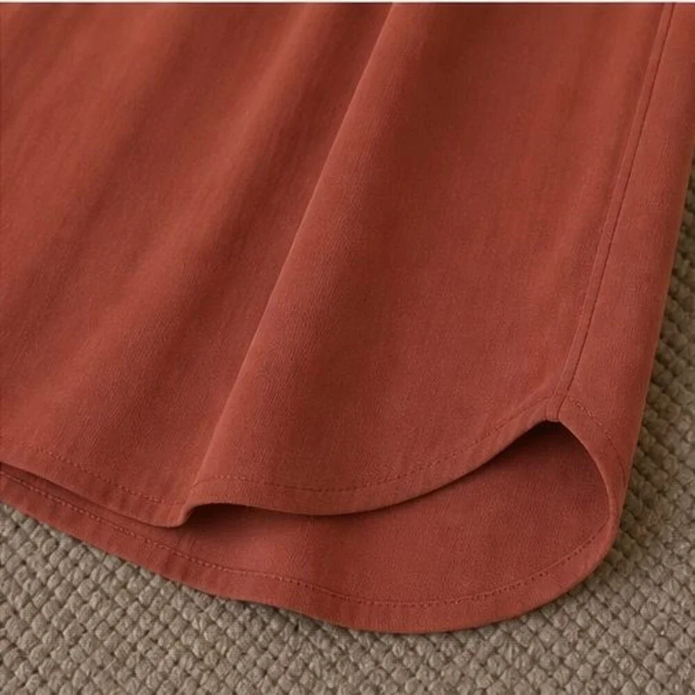 Rust Button Blouse - Picture 6 of 6